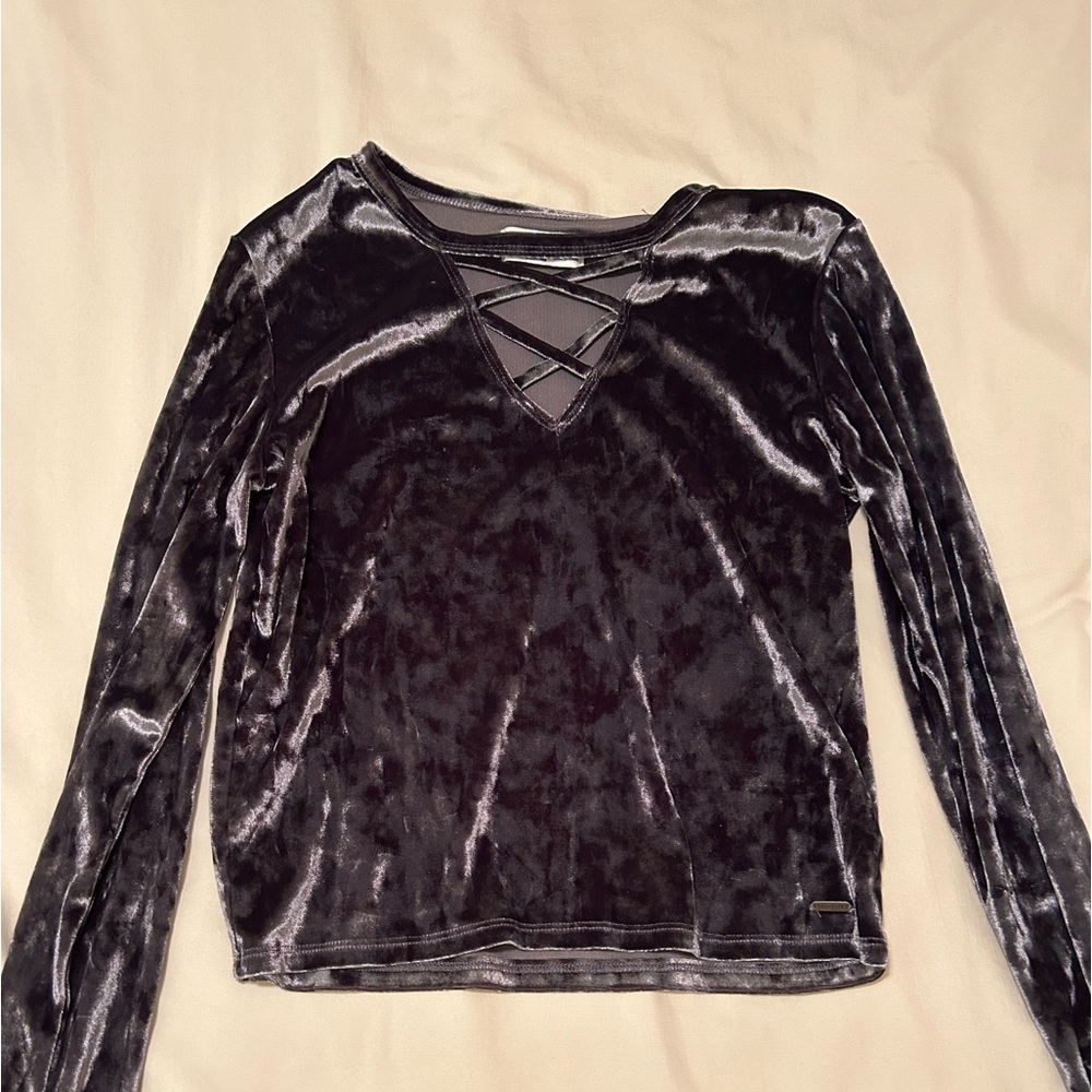 Velvet Long Sleeved Top
